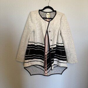 Anthropologie Womens XS Wool Blend‎ Button Up